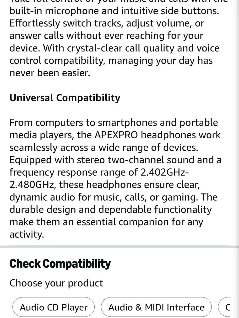Rose Wireless Bluetooth On-Ear Headphones with Built-In Controls